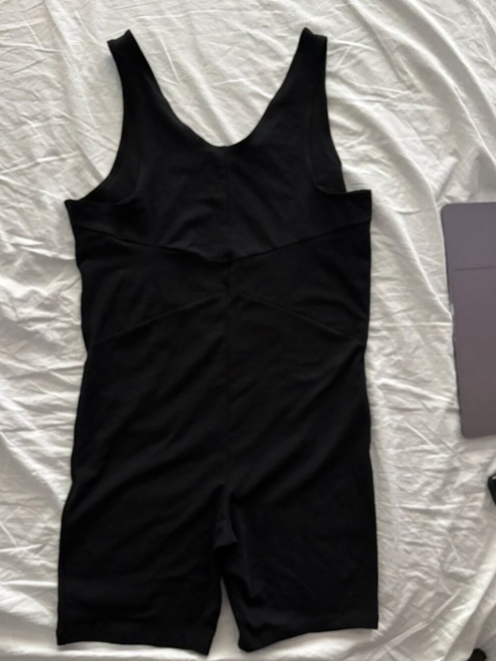 Nike NWOT Bodysuit Icon Clash One Piece Tight Fit Yoga Bodysuit Sz L Black - Picture 5 of 14